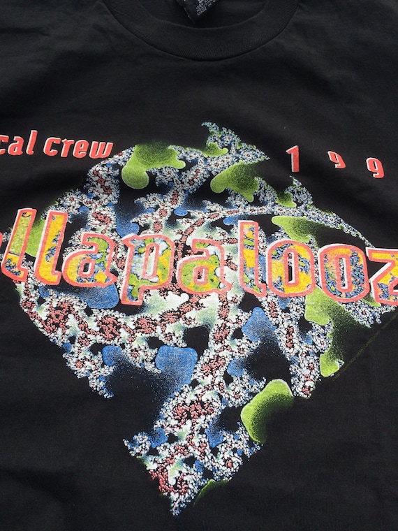 Vintage 90s Lollapalooza Concert 1993 Local Crew T Sh… - Gem