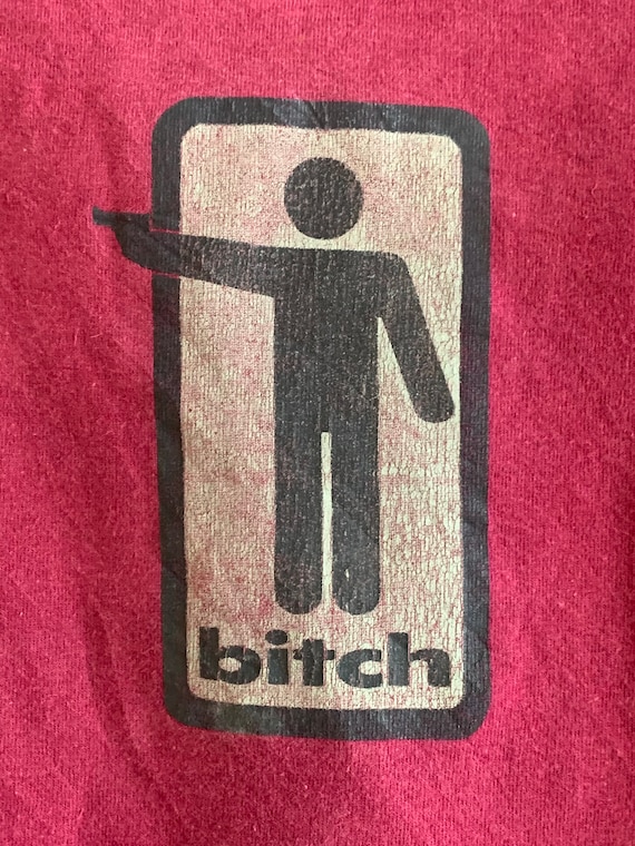 Vintage 90's Bitch Skateboard T Shirt / Skate /punk / Powell