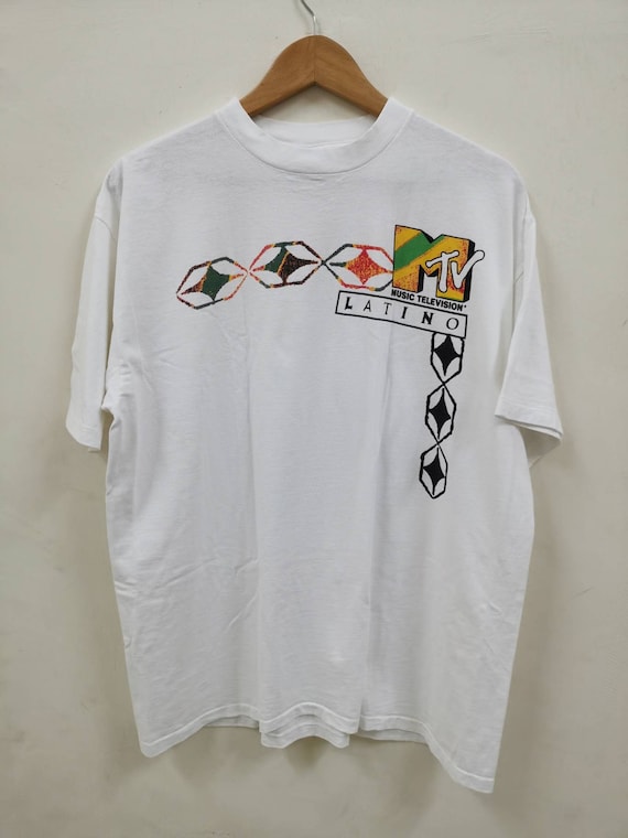 Vintage 1990's MTV Music Television Latino T-shir… - image 1