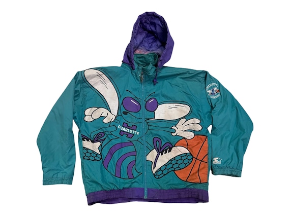 vintage 90s charlotte hornets pro player & starter jackets