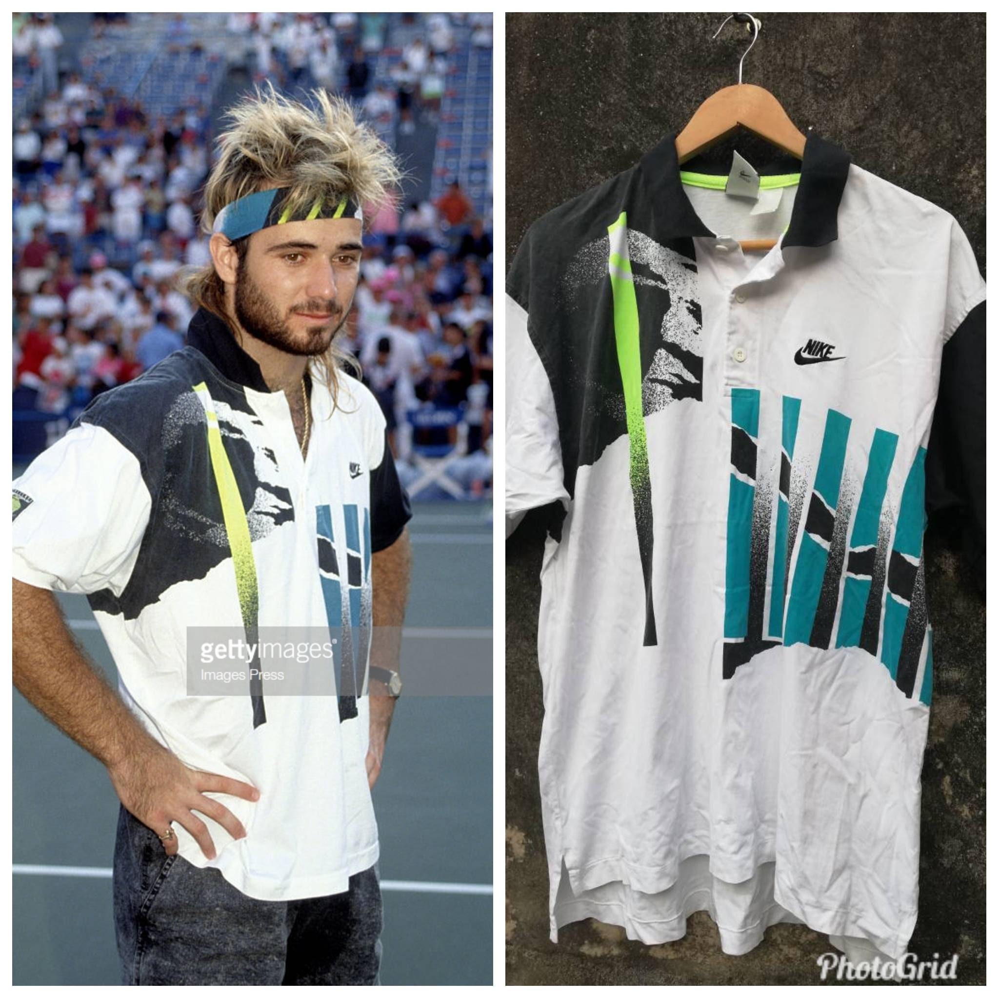 Vintage 1990 U.S Open Nike Air Challenge Court Andre