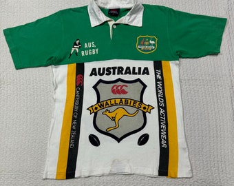 Vintage 1990’s Canterbury Bledisloe Cup Australia Rugby Union Wallabies AFRU national team new zealand all blacks