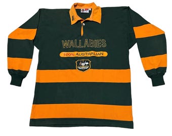 Vintage 1990’s  Canterbury Australia Wallabies National ARFU Rugby Jersey Size M