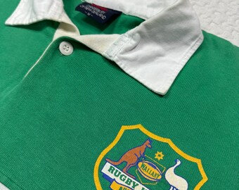MY0509■COTTONTRADARS■ラグビー アフリカ 90s 希少 Vintage 1990's Canterbury Bledisloe Cup Australia Rugby