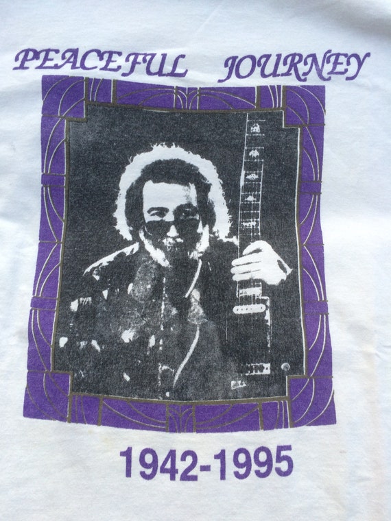Vintage 90's Jerry Garcia Grateful Dead Peaceful Journey 1942-1995
