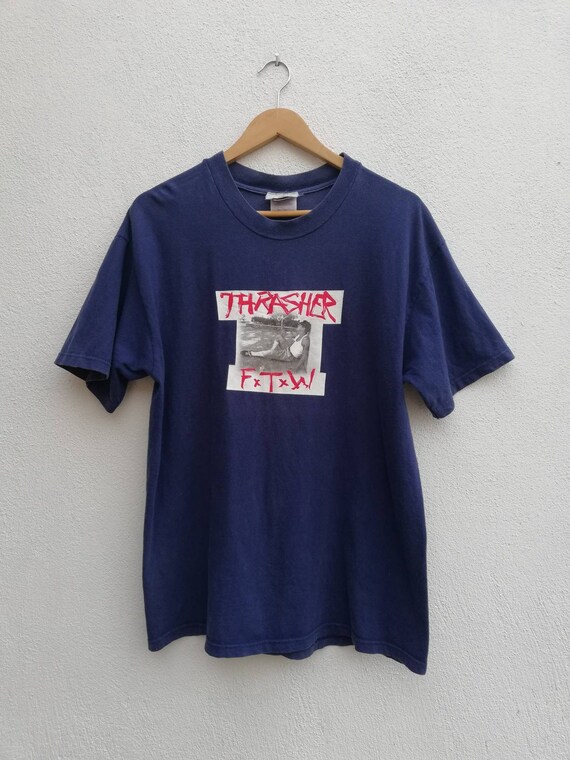 Vintage 90's Trasher Ftw Christian Hosoi Skateboarding T-shirt