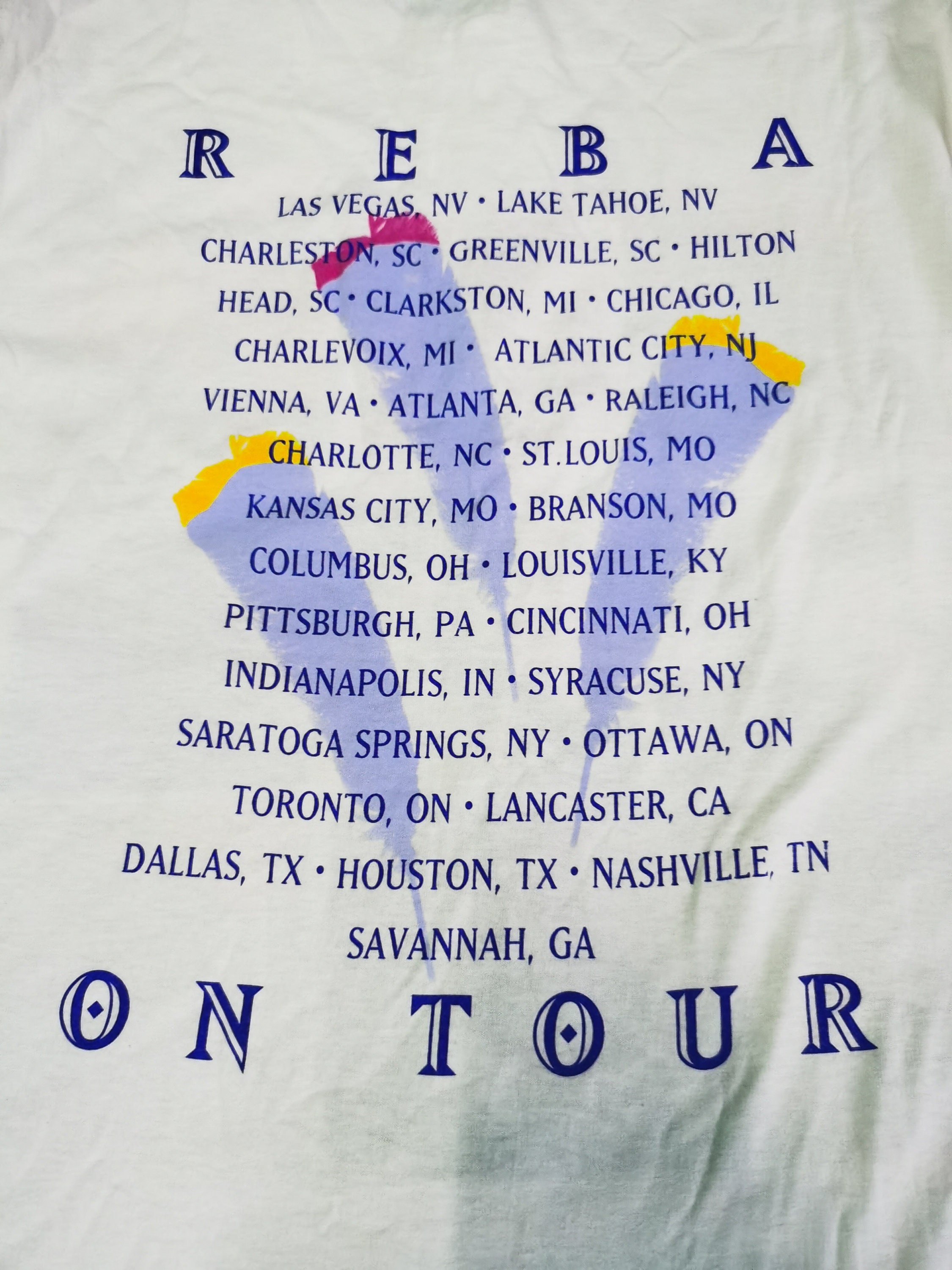 ヴィンテージ 1990年代 リーバ・マッキンタイア USツアー Tシャツ 