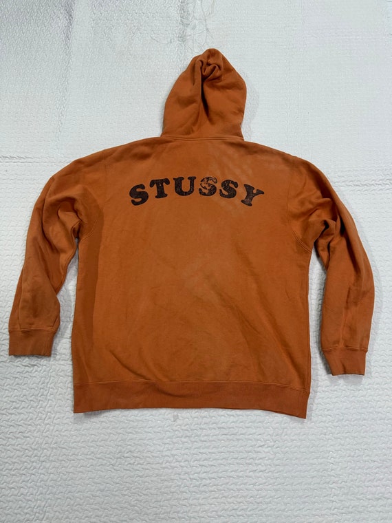 Vintage 90's Stussy 80 Hoodie Streetwear Skate Skateboard Size L