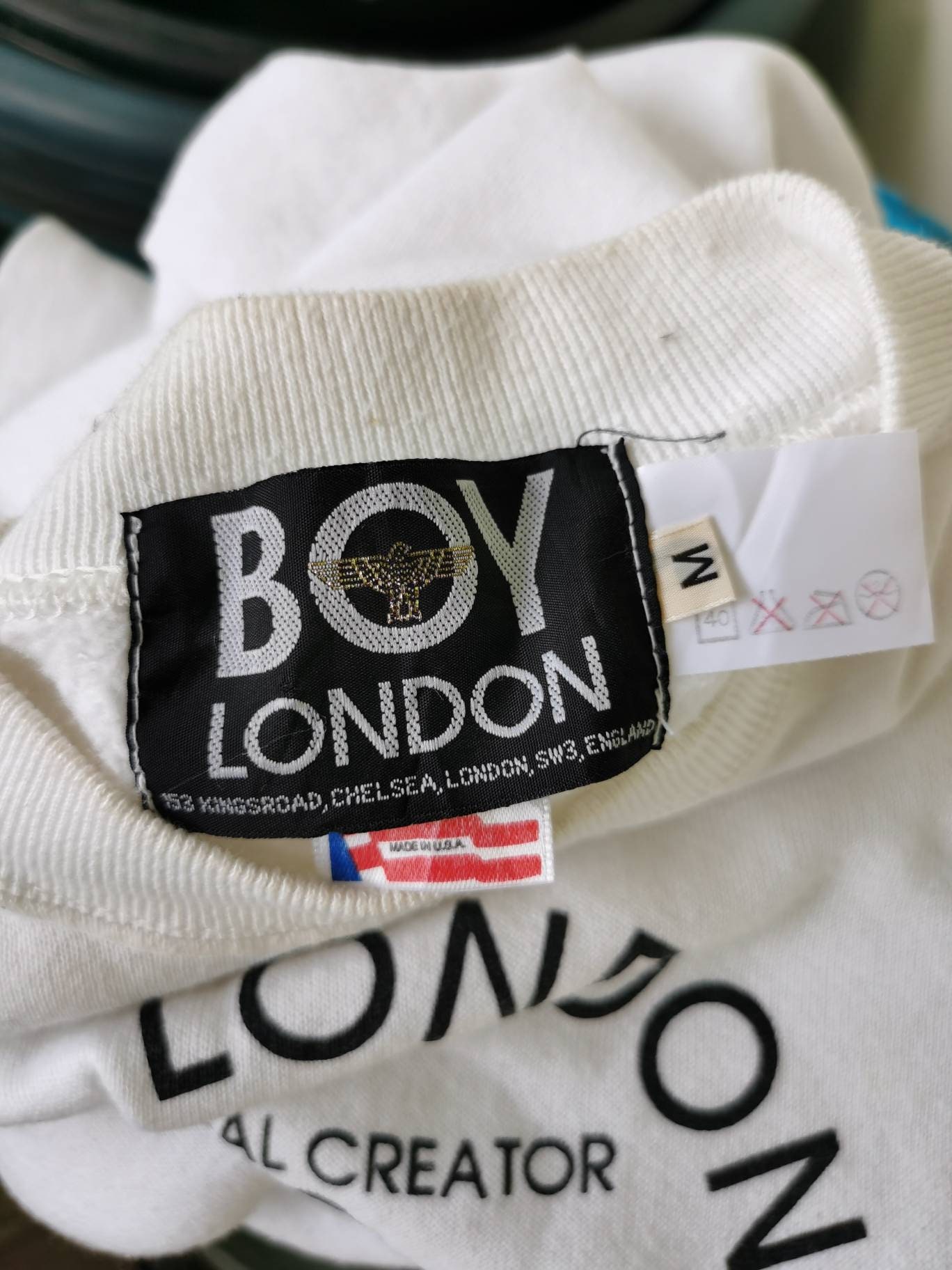 Vintage 80's Boy London Stephane Raynor Signature Sweatshirt Punk
