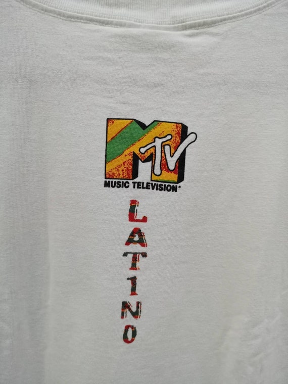 Vintage 1990's MTV Music Television Latino T-shir… - image 4