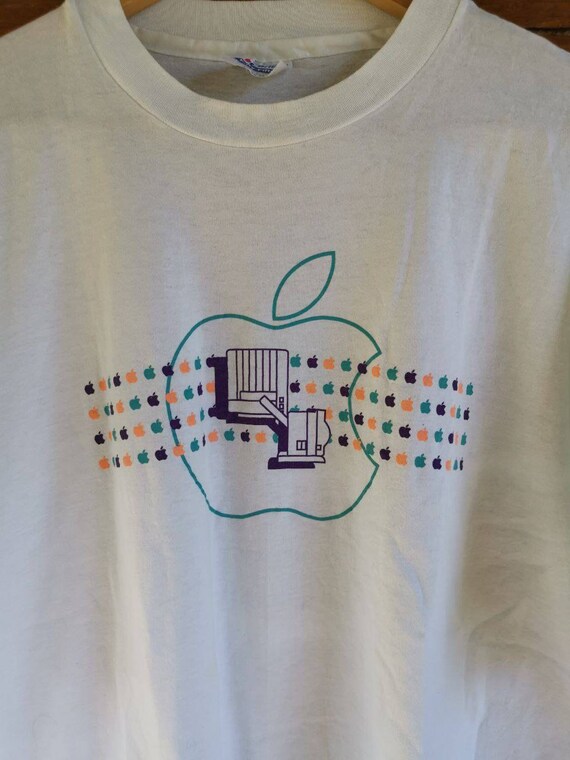 Apple Computer Vintage 90's T-Shirt Iconic Logo Th