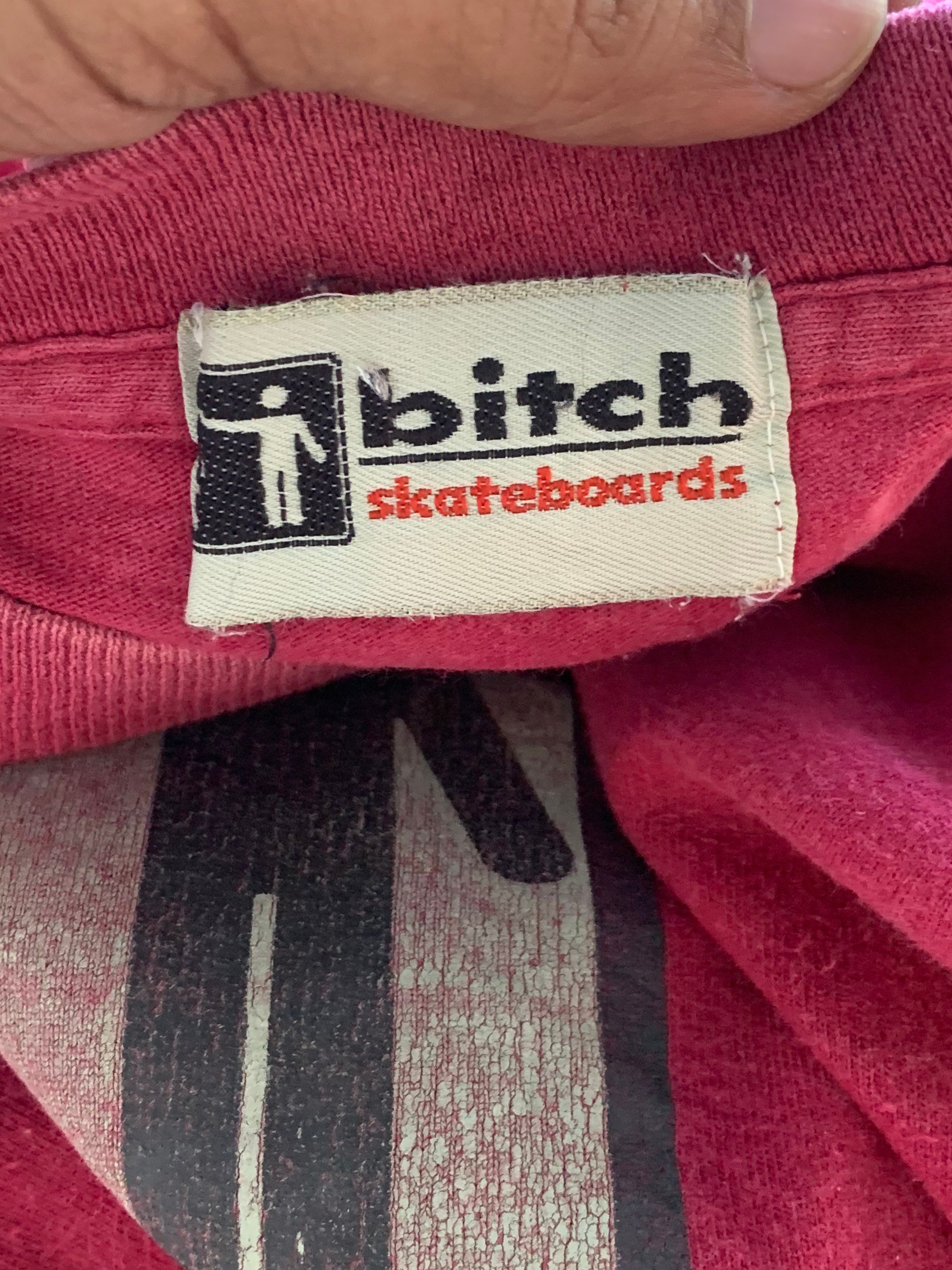 Vintage 90's Bitch Skateboard T Shirt / Skate /punk / - Etsy