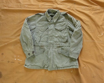 1940/'s Vintage M43 Cold Weather jacket distressed Mens L