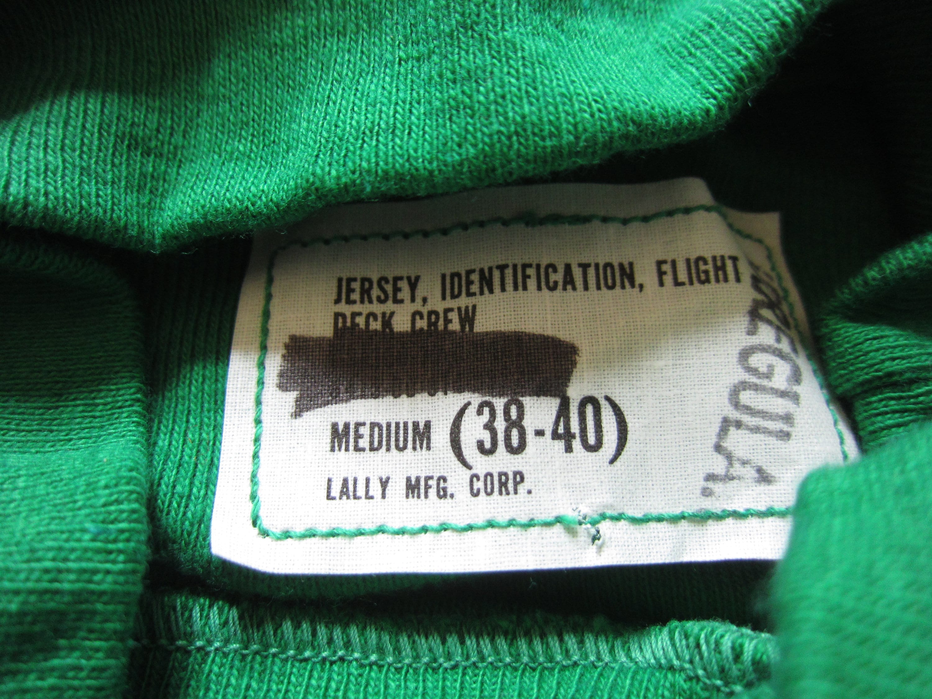 XS / Small 70s US Navy 100% Cotton Flight Deck Jersey / Long 