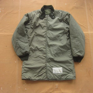 Medium 80s Military Liner Jacket / OG-107 Canadian Army Field