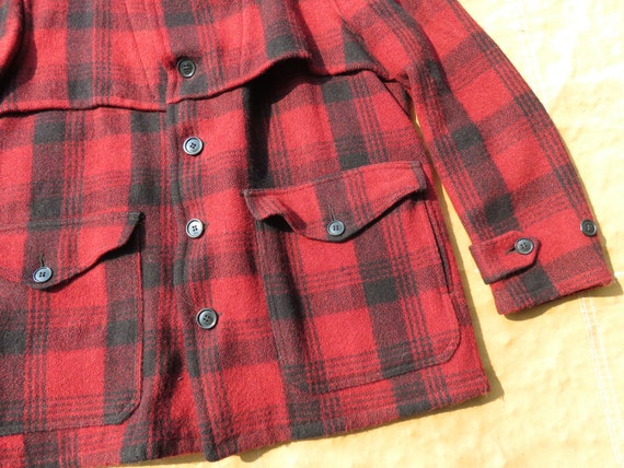 Large 40s / 50s Sears Fieldmaster Mackinaw Jacket… - image 7