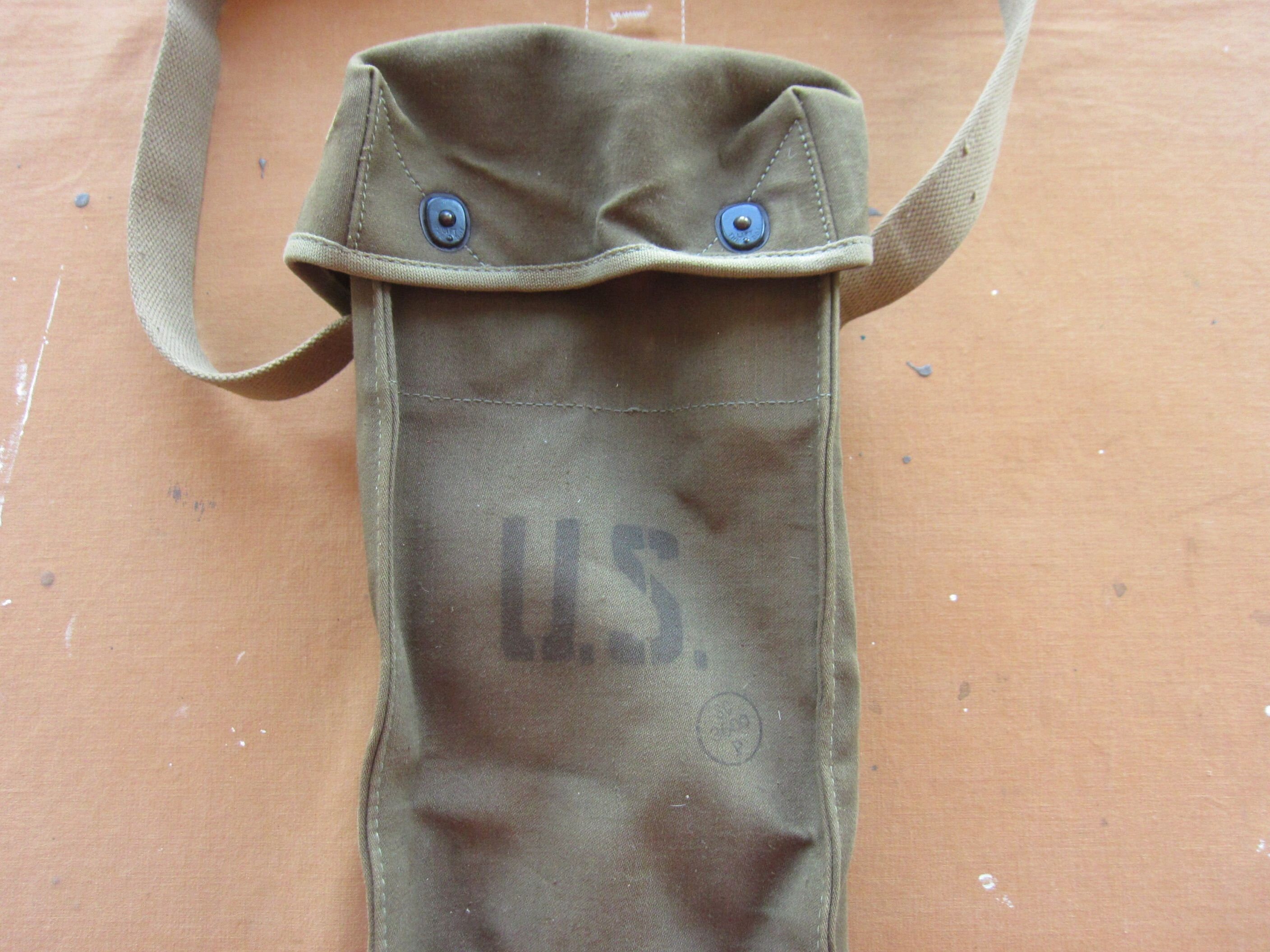 Vintage 1940s WWII Era Canvas Field Bag Backpack Rucksack