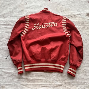 ジャケット・アウター 50s 60s satin versity jacket 1960s Satin Vintage Outerwear Coats & Jackets for Men for