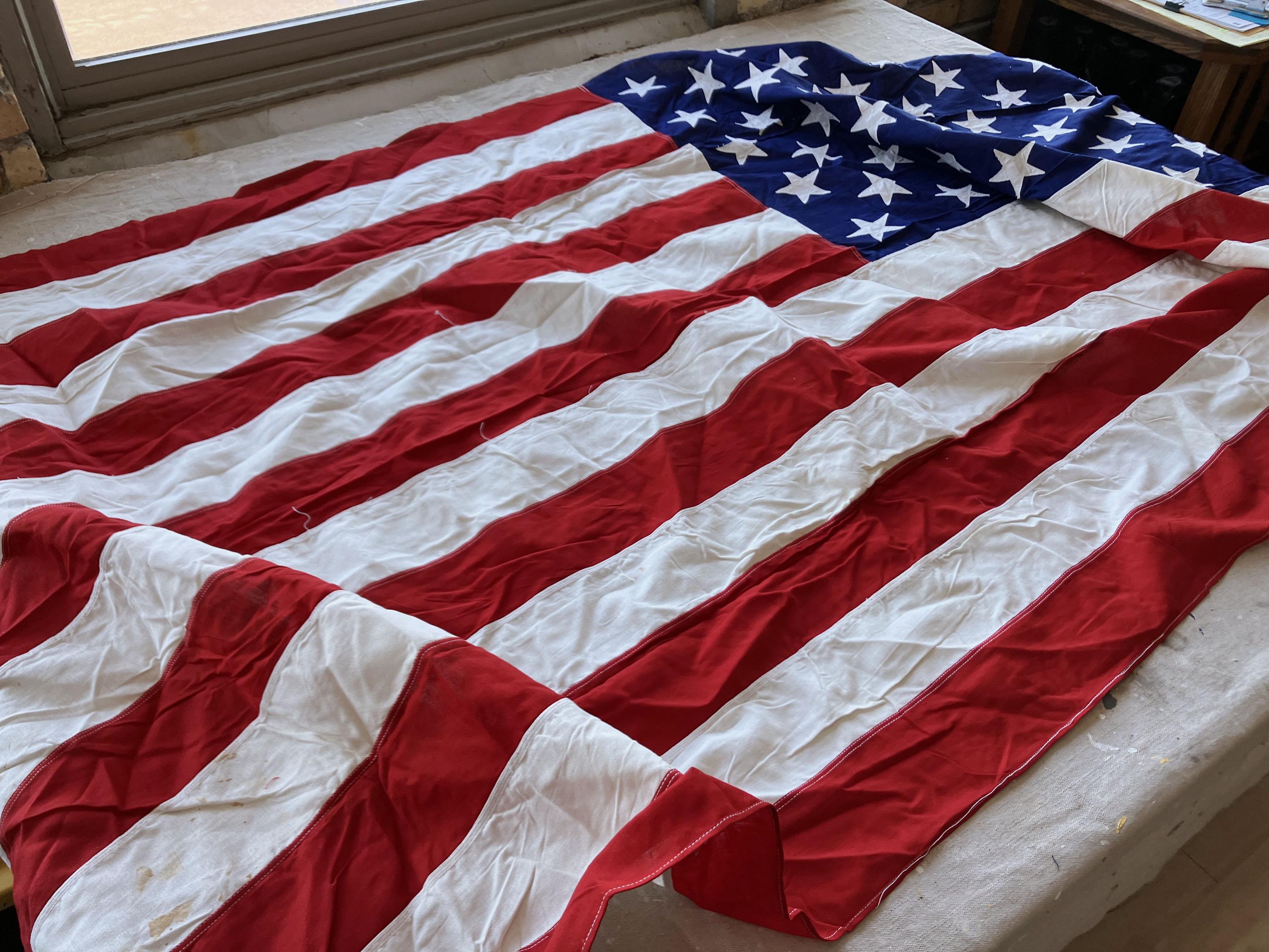 Vintage 80s / 90s Huge Cotton American Flag / Double Sided 0202 - Etsy