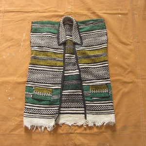 Small 70s Cotton Blanket Vest / 1970s Hippie Mexico Mexican - Etsy