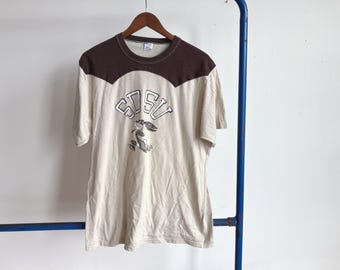 Large / XL 80s Champion South Dakota State University Shirt / 1980s Track Running Jersey Tee