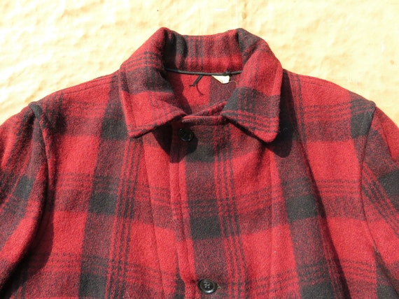 Large 40s / 50s Sears Fieldmaster Mackinaw Jacket… - image 3