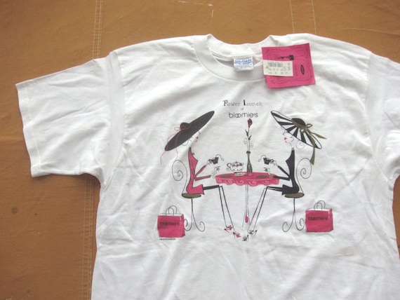 XL 90s Bloomingdales T-shirt / Bloomies 1990s Mal… - image 1