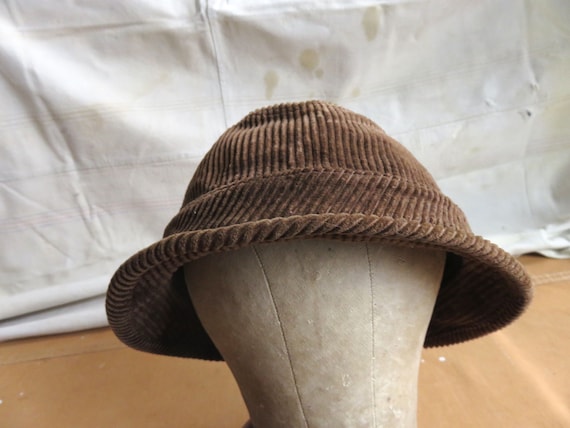 Medium 90s Stussy Corduroy Fedora / Bucket Hat Ra… - image 6