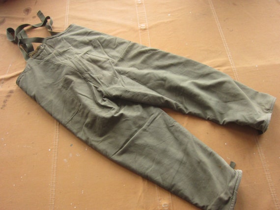 Medium 50s US Military Cold Weather Overalls / De… - image 8