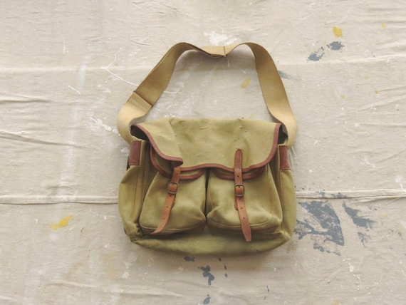 Brady　CONWAY CREEL　ブレディ　フィッシング バッグ　ビンテージ Vintage 90s Brady Canvas & Leather Fly Fishing Bag / Creel
