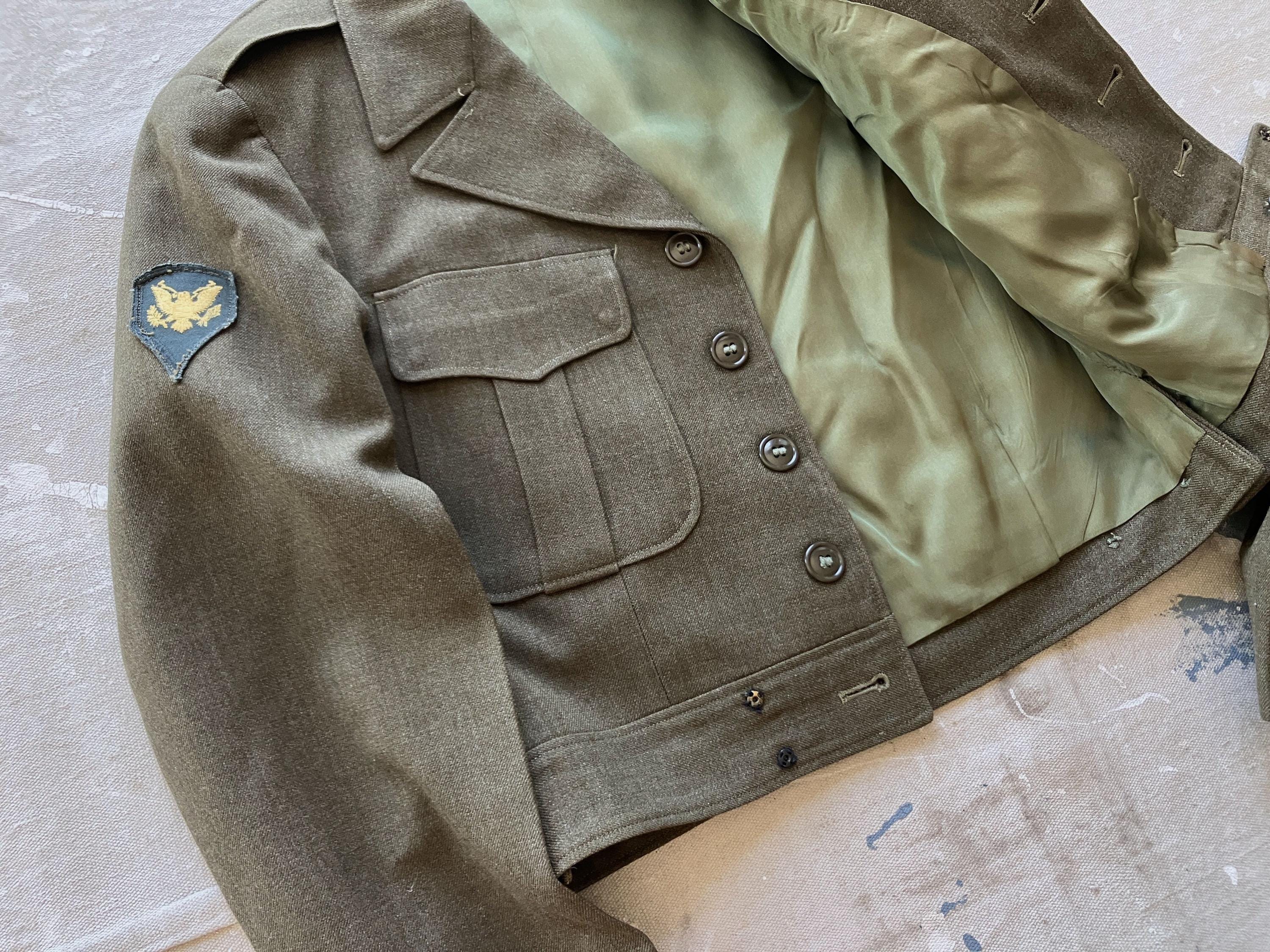 XS / Size 36 40s US Army Ike Jacket / WW2 Wool Uniform Jacket