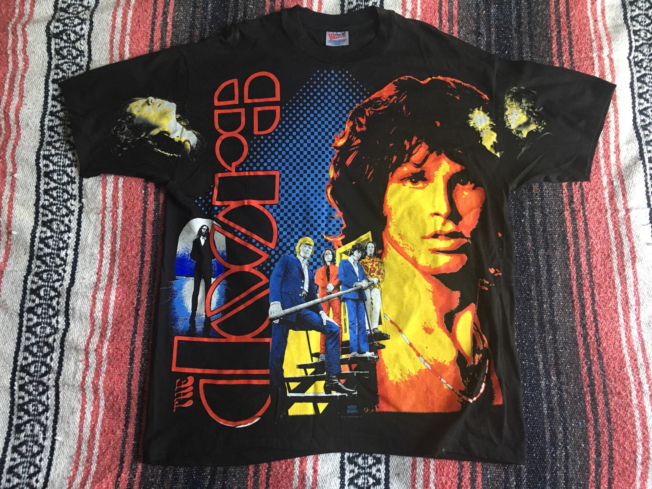 XL 1992 the Doors All-over Print Black T-shirt / Single - Etsy New