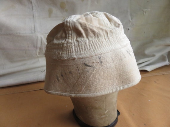 XS 40s US US Navy White Cotton Bucket Hat / Sailo… - image 5