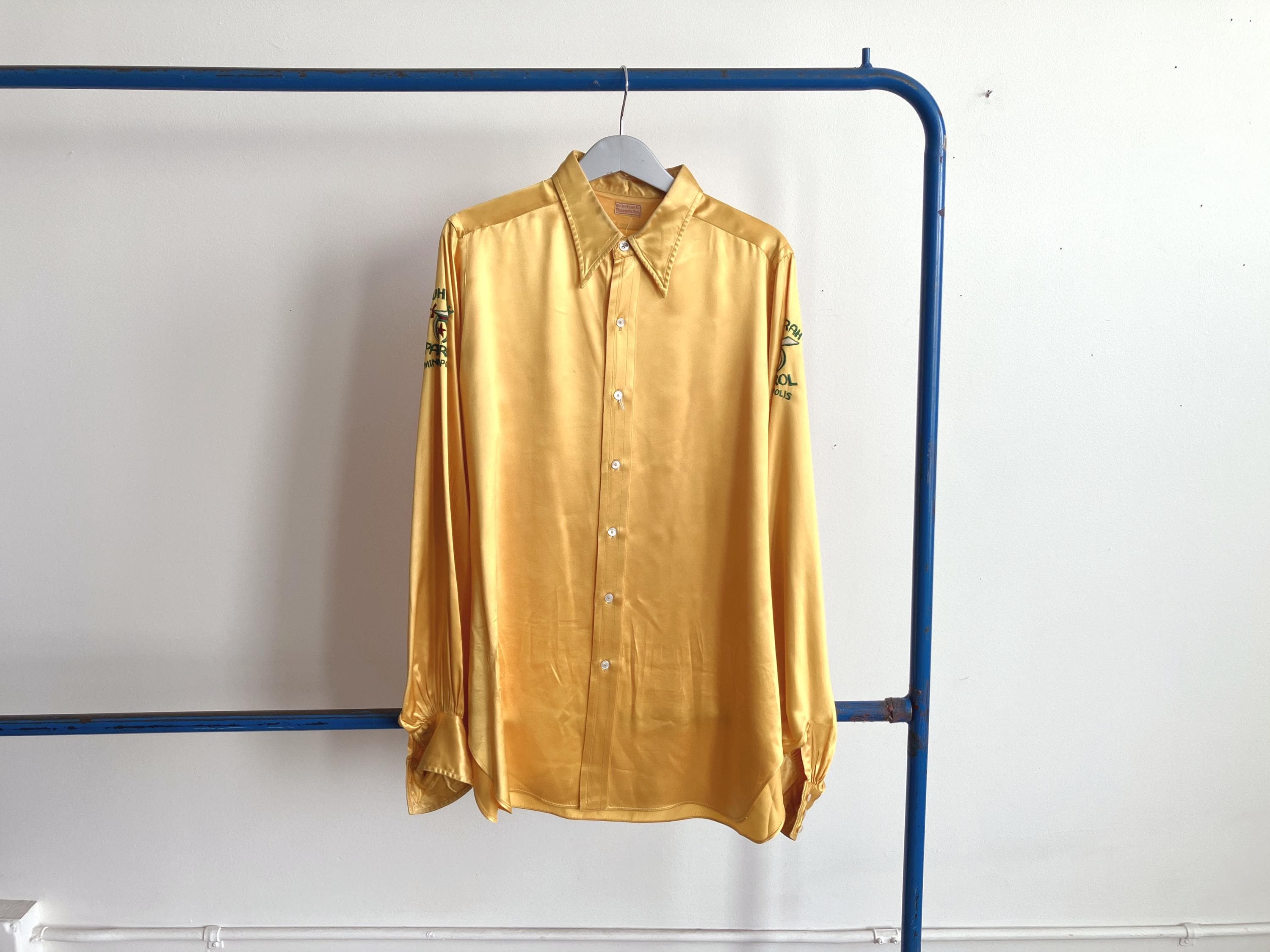 Satin Bowling Shirt - Etsy UK