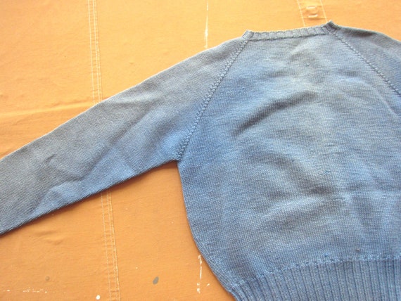 Medium 40s / 50s Women's Powder Blue Wool Sweater… - image 5