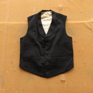 トップス Early 20th Century Black Wool Gilet Early 20th Century Black Wool Gilet