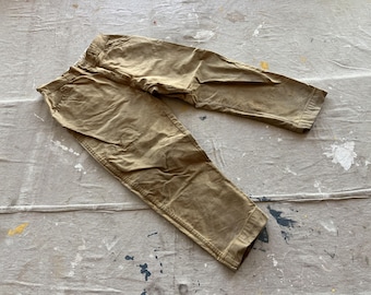 Pantalones de caza de los años 70, 30 x 26, de lona marrón y algodón pato, para hombre, años 60 y 70