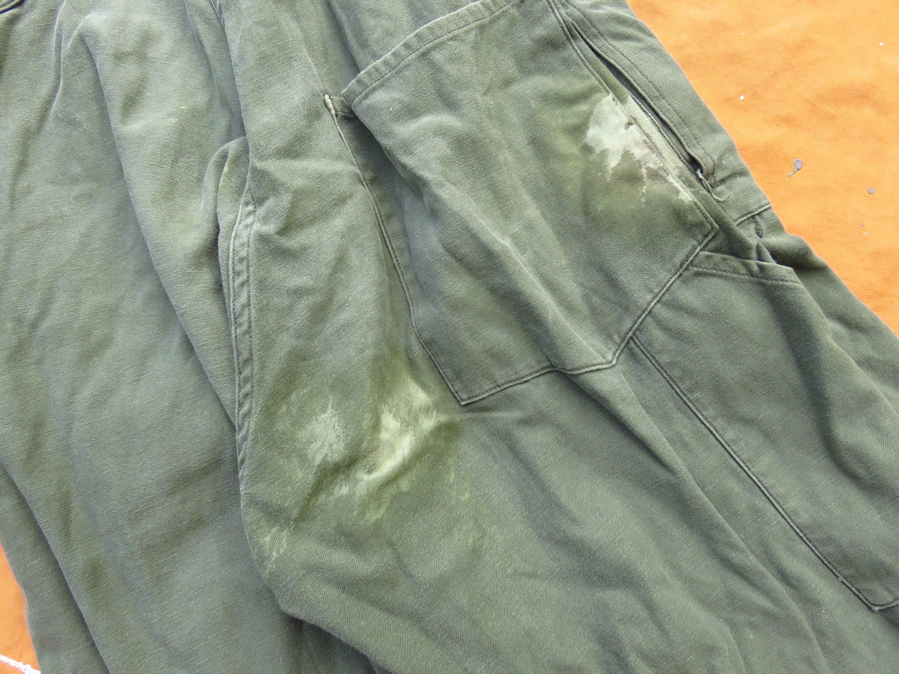 パンツ Dead Stock 80's US ARMY COVERALL OG-107 Vintage Type 1 Military Coveralls Cotton Sateen OG 107 Made