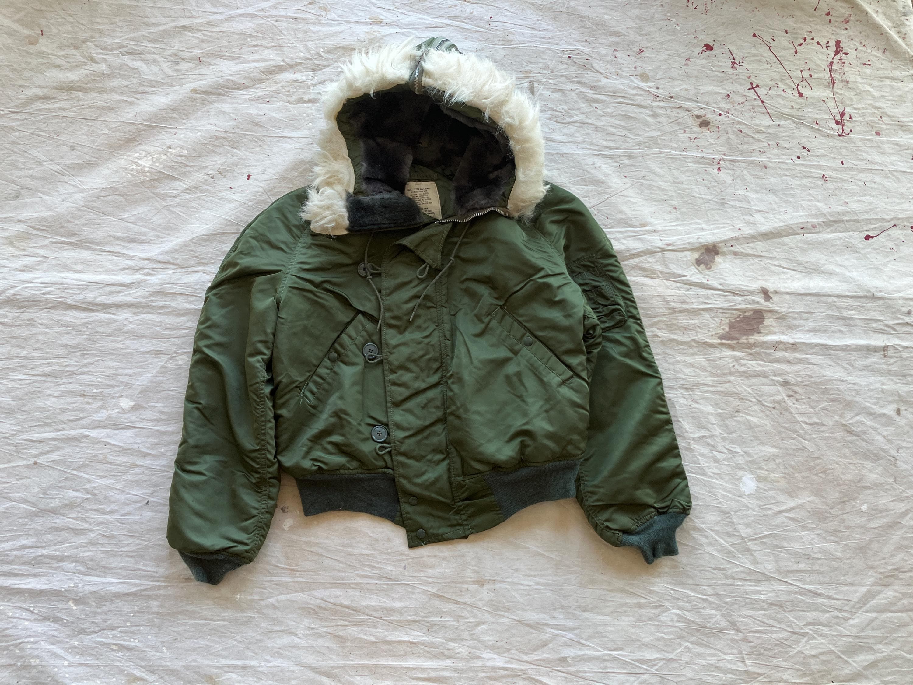 ジャケット・アウター 80s ALPHA INDUSTRIES N-2B FLIGHT JACKET Vintage ALPHA INDUSTRIES N-2B Flying Mans Fur Hooded Parka