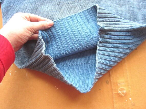 Medium 40s / 50s Women's Powder Blue Wool Sweater… - image 7