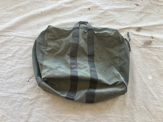 Vintage 80s US Air Force Aviators Kit Bag / Army Duffel Tote Bag