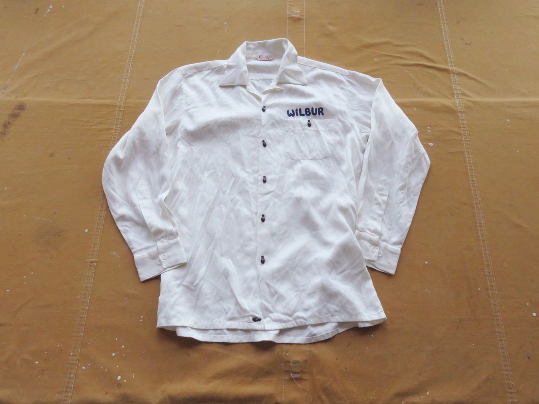 トップス 50s ELLECE stripe rayon  shirts BIG SIZE 50s ELLECE stripe rayon shirts BIG SIZE