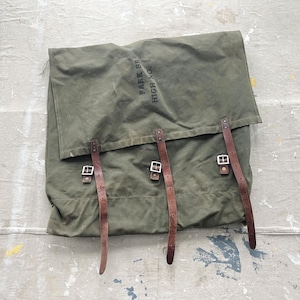 Vintage Monarch No. 8 Canvas Duluth Pack / Portage Backpack Green Cotton Canvas Leather