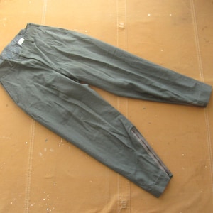 30 x 30 50s US Air Force Wool Twill Flight Liner Pants / Winter Wool Gabardine Whipcord Trousers 1950s 1960s Army Military