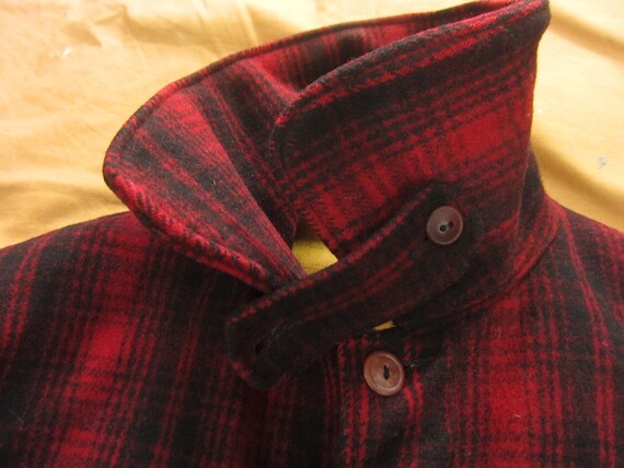 Large 40s Woolrich Buffalo Plaid Hunting Jacket /… - image 4