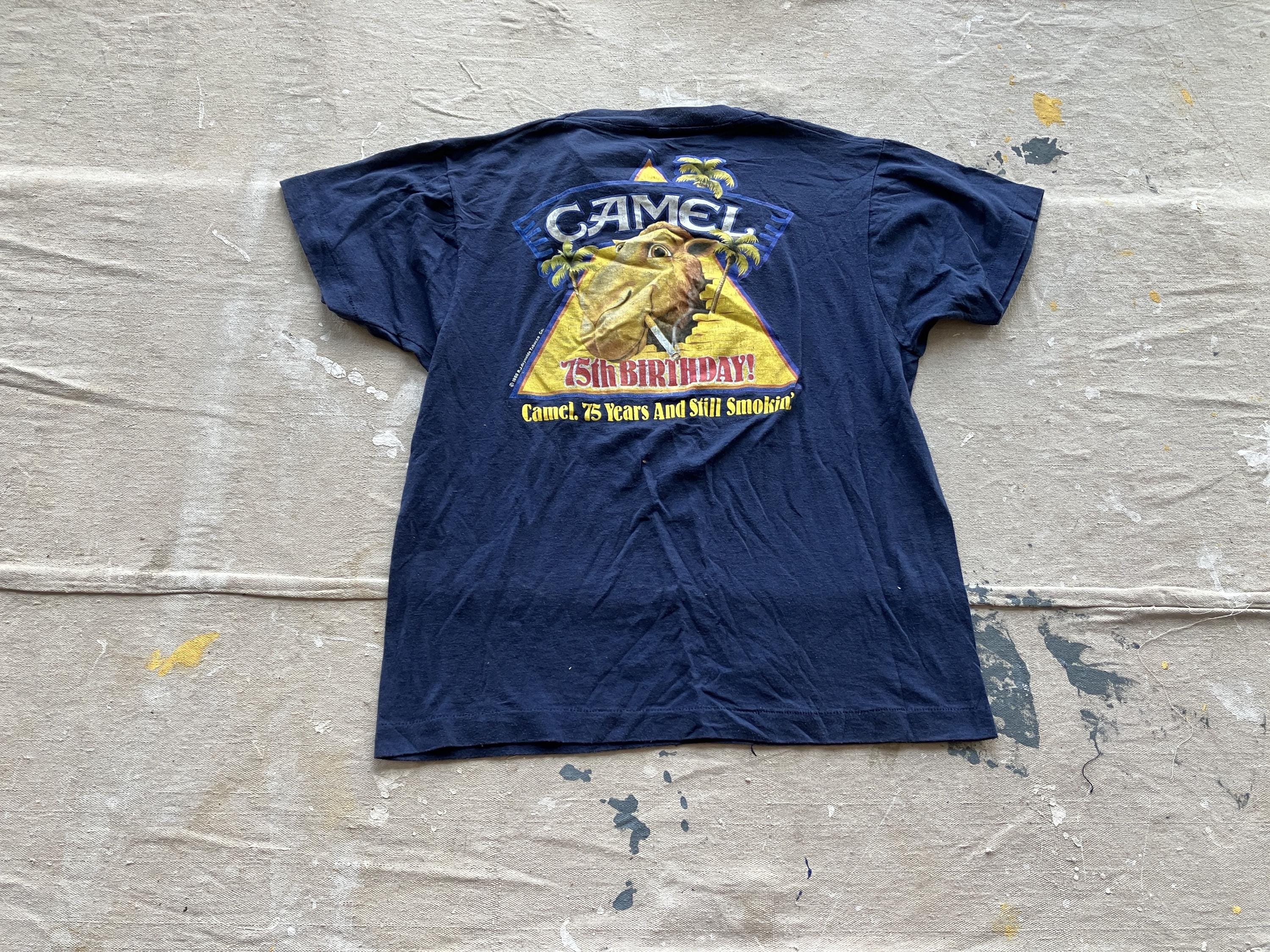 Medium. Large 80s Joe Camel Cigarettes T-shirt / 75th Anniversary