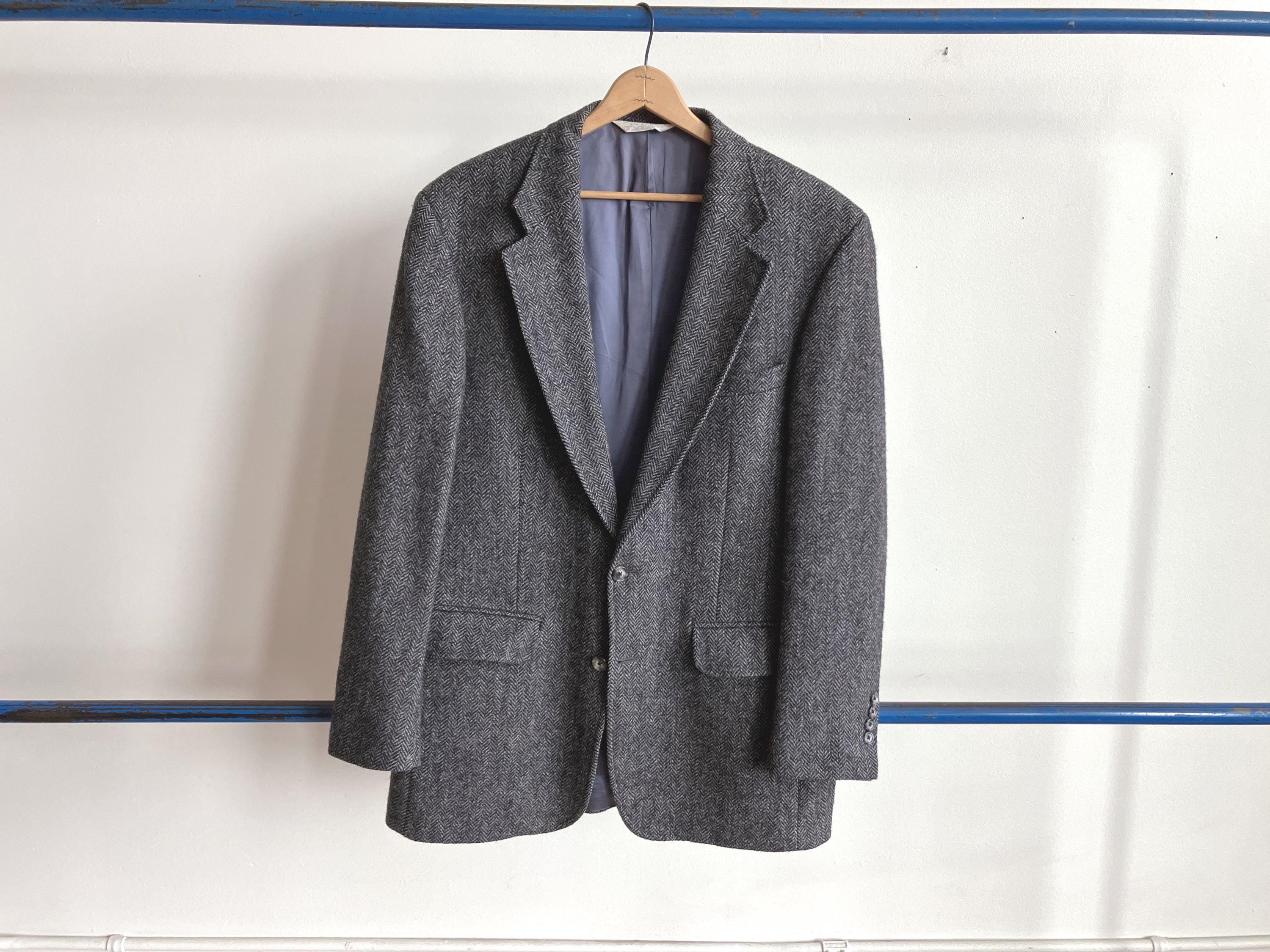 80s Herringbone Coat - Etsy Canada