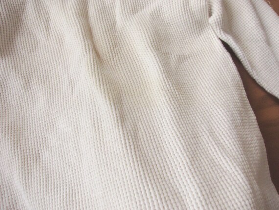 XS / Small 40s Cotton Thermal Shirt / Thick, Waff… - image 5