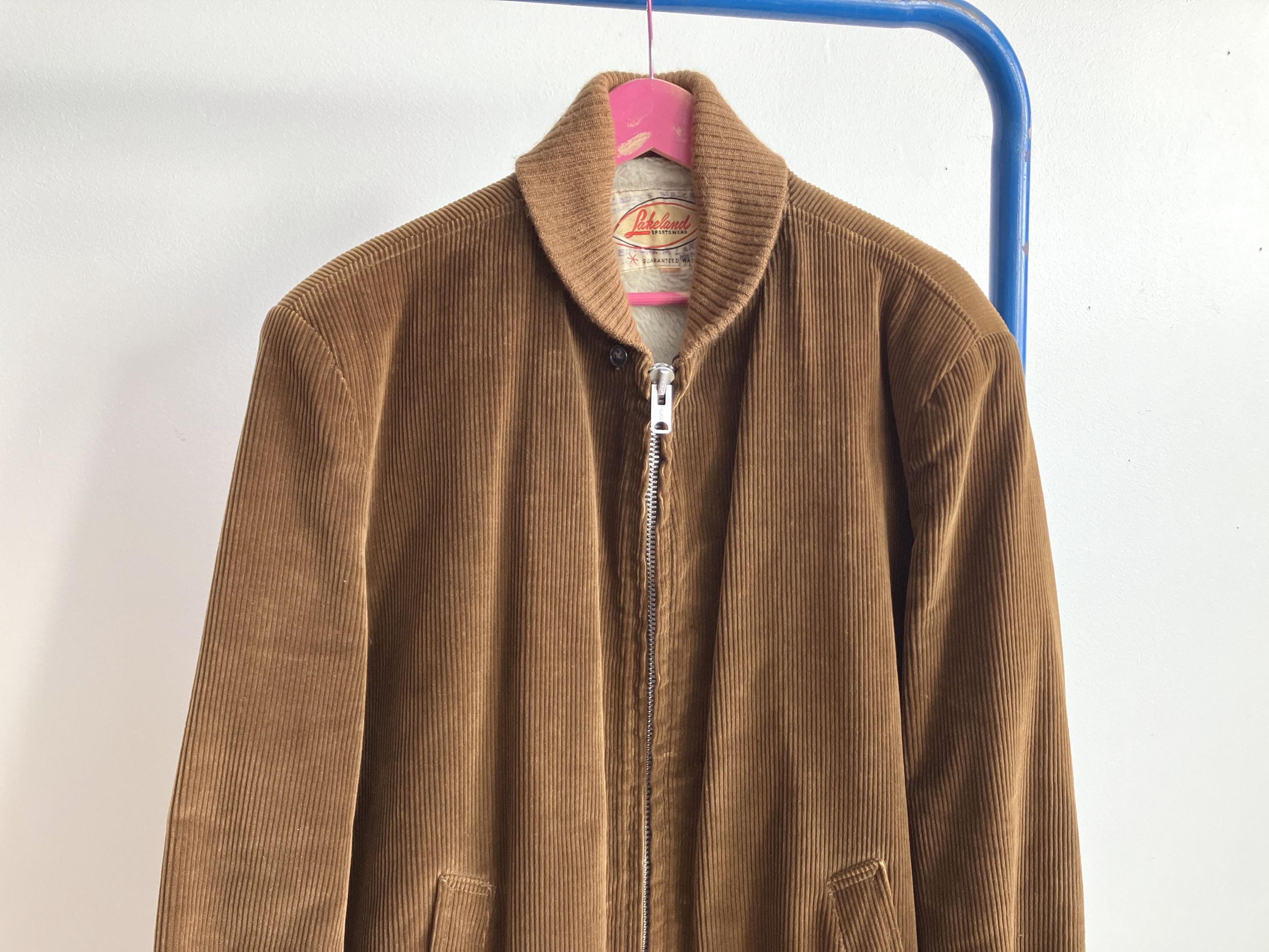 Large 60s Lakeland Corduroy Car Coat / Pharaoh Clicker Jacket