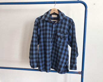 Small 50s Hercules Khaki Mountain Cloth Work Shirt / 1950s Gusset